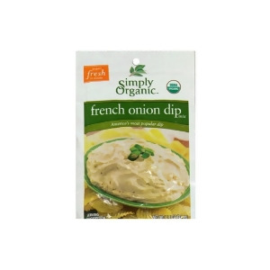 Simply Organic French Onion Dip Mix 1.1 Oz packets Pack of 12 - All