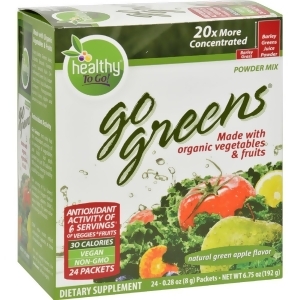 To Go Brands Go Greens Fruit 24 Pk Pack of 1 - All
