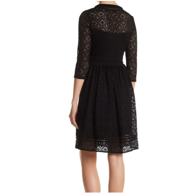 Black Lace A-Line Dress