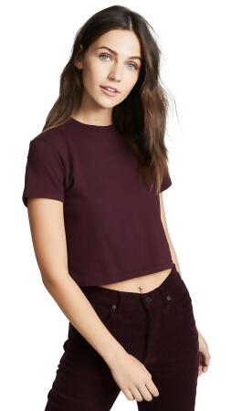 agolde cropped baby tee