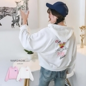 頑皮豹在你背後連帽T-shirt / 衣櫃控-WardrobE / EA2187-粉色 頑皮豹在你背後連帽T-shirt / 衣櫃控-WardrobE / EA2187-粉色