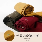 天鵝絨創意連褲襪聖誕小樹打底襪/ 天鵝絨創意連褲襪聖誕小樹打底襪/