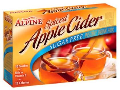 Alpine Sugar Free Spiced Apple Cider Instant Drink Mix 