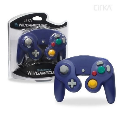 Nintendo Wii/ GameCube Wired Controller (Purple) - CirKa 