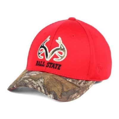 Ball State Cardinals NCAA TOW Region Camo Stretch Fitted Hat 