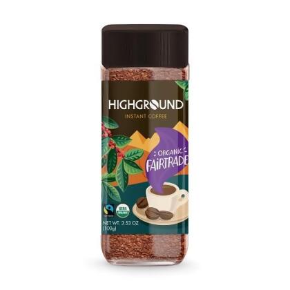 Highground Instant Coffee Organic Fairtrade 