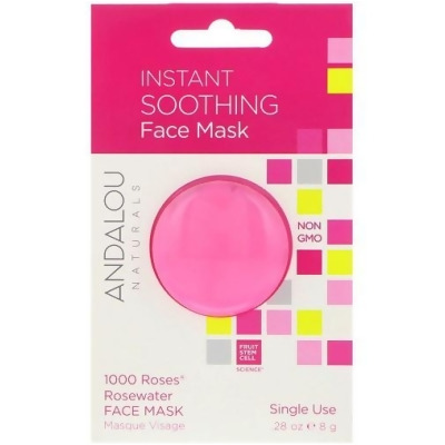 Andalou Naturals Instant Soothing Rosewater Face Mask 