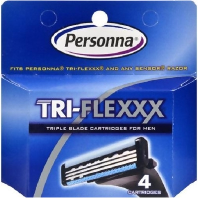 Tri-Flexxx Razor System For Men Cartridge Refill - 4 Cartridges 