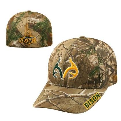 North Dakota State Bison NCAA TOW Real Tree Camo Memory Fit Hat 