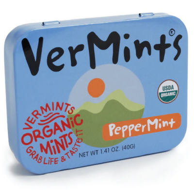 Vermints All Natural Breath Mints Peppermint 