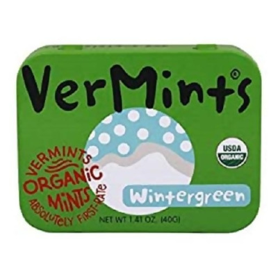 Vermints All Natural Breath Mints Wintergreen 