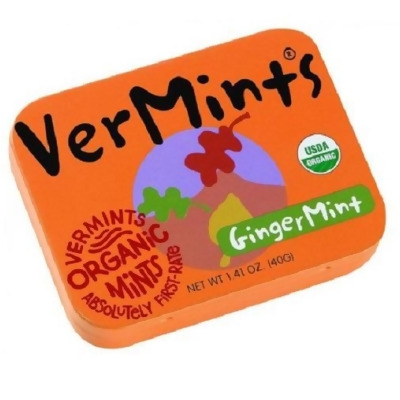 Vermints All Natural Breath Mints Ginger Mint 