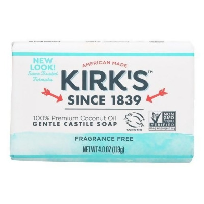 Kirk's Fragrance Free Gentle Castile Bar Soap 