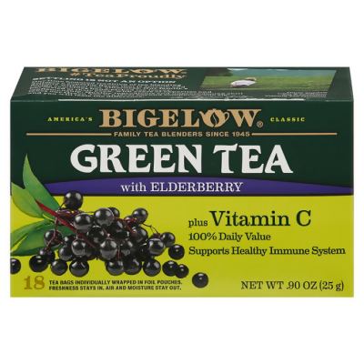 Bigelow Green Tea with Elderberry Plus Vitamin C 