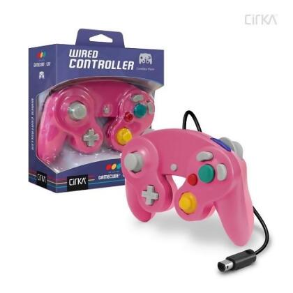 Nintendo Wii/ GameCube Wired Controller (Bubblegum Pink) - CirKa 