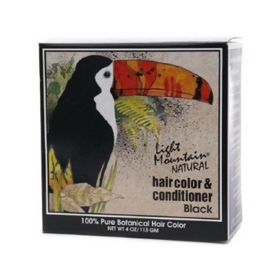 Light Mountain Natural Hair Color and Conditioner Black 