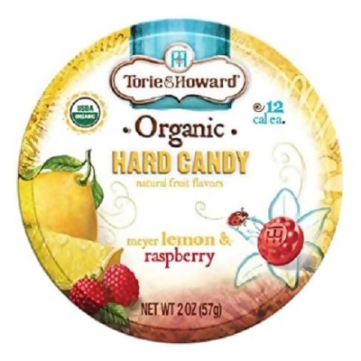 Torie & Howard Organic Hard Candy Meyer Lemon & Raspberry 