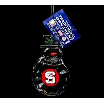 North Carolina State Wolfpack NCAA Acrylic Traditional Snowman Ornament 