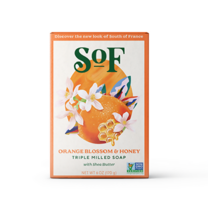 South of France French Milled Bar Soap Orange Blossom & Honey