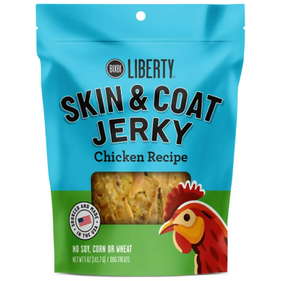 Liberty Skin & Coat Grain Free Jerky for Dogs Chicken Recipe 
