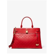 Gramercy Large Chain-Embossed Leather Satchel Gramercy Large Chain-Embossed Leather Satchel