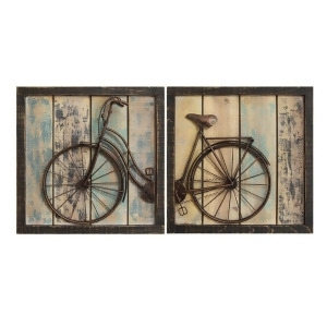 Stratton Home Decor Set of 2 Rustic Bicycle Wall Decor - All