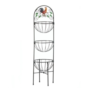 Rooster 3-Tier Kitchen Basket - All