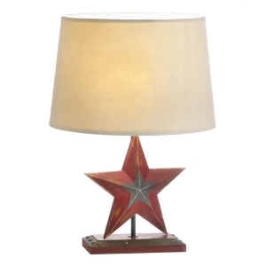 Farmhouse Red Star Table Lamp - All