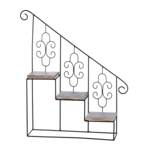 Black Stair Steps Wall Shelf - All