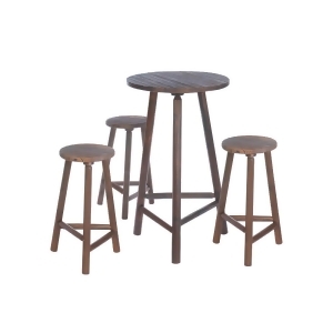Wood Bar Table Bar Stools Set - All