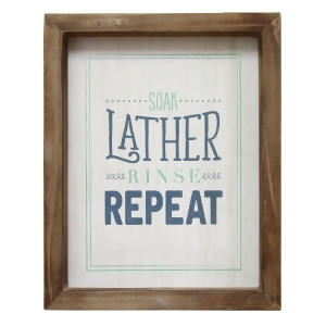 Stratton Home Decor Soap Lather Rinse Repeat Wall Art - All
