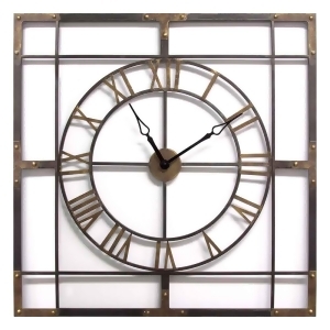 Stratton Home Decor Large Industrial Wall Clock - All