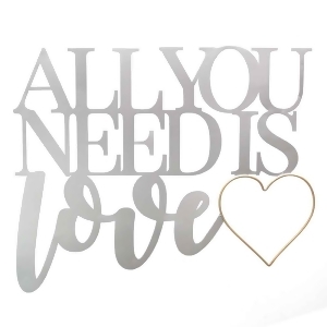 Stratton Home Decor All You Need is Love Metal Word Wall Decor - All