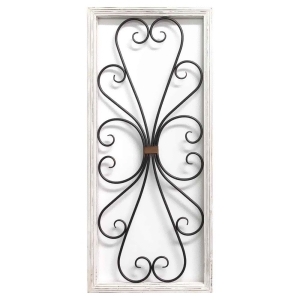 7477135201207 EAN - Stratton Home Decor Distressed White Scroll Panel