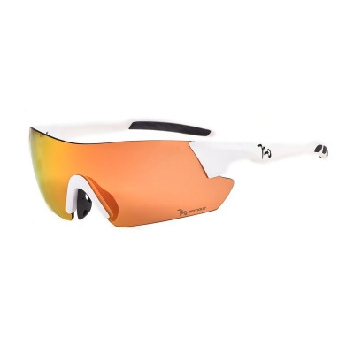 720 運動太陽眼鏡 白/橙框 B369-2 視鏡 