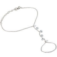 ALICIA - Pierced Round Cut Hand Chain Blow Out Special
