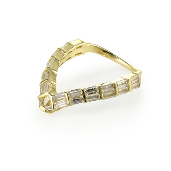 GAIA - V Shaped Baguette Ring (SPECIAL)