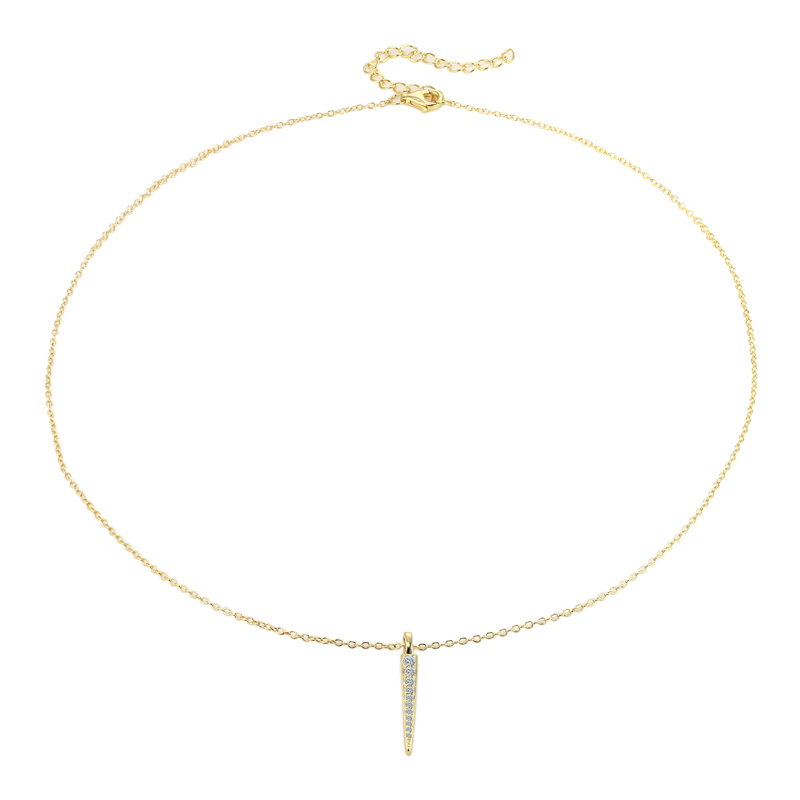 HEIDI - Pave Stick Necklace