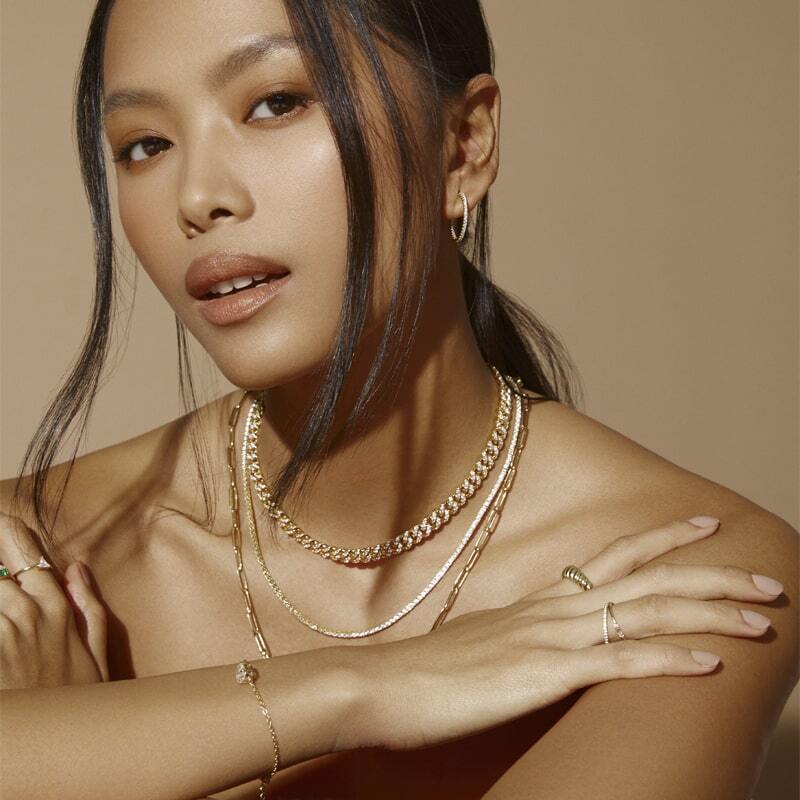 SELENA – Pave Cuban Link Chain