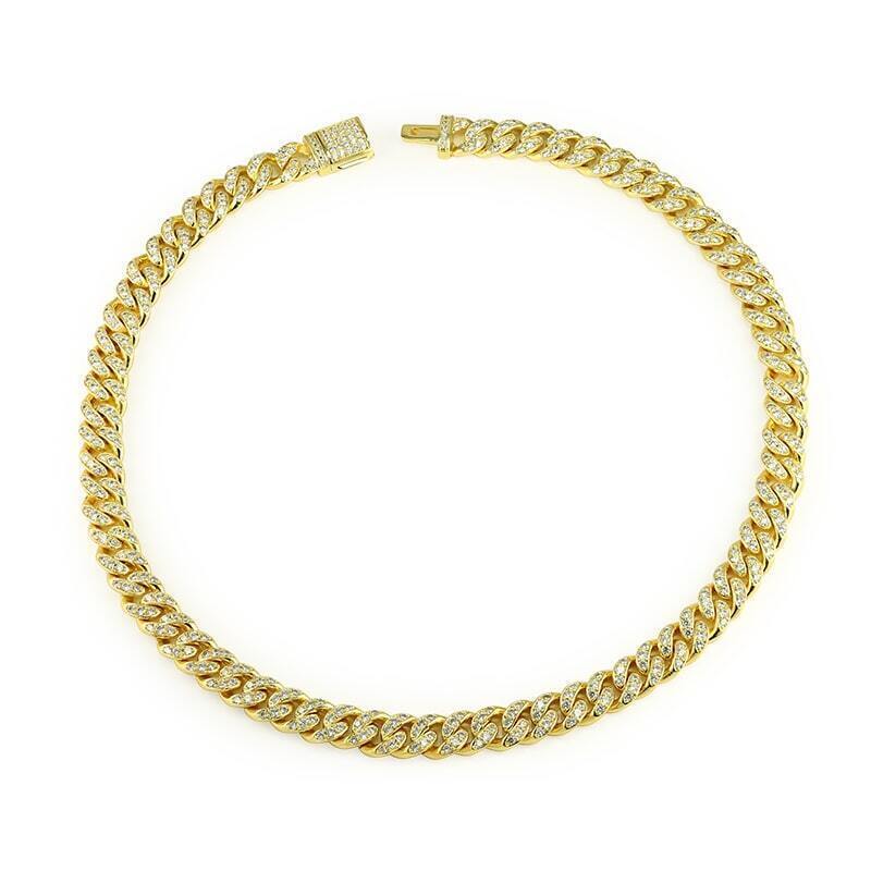 SELENA – Pave Cuban Link Chain