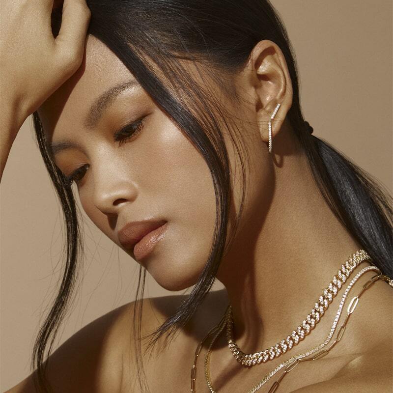 SELENA – Pave Cuban Link Chain
