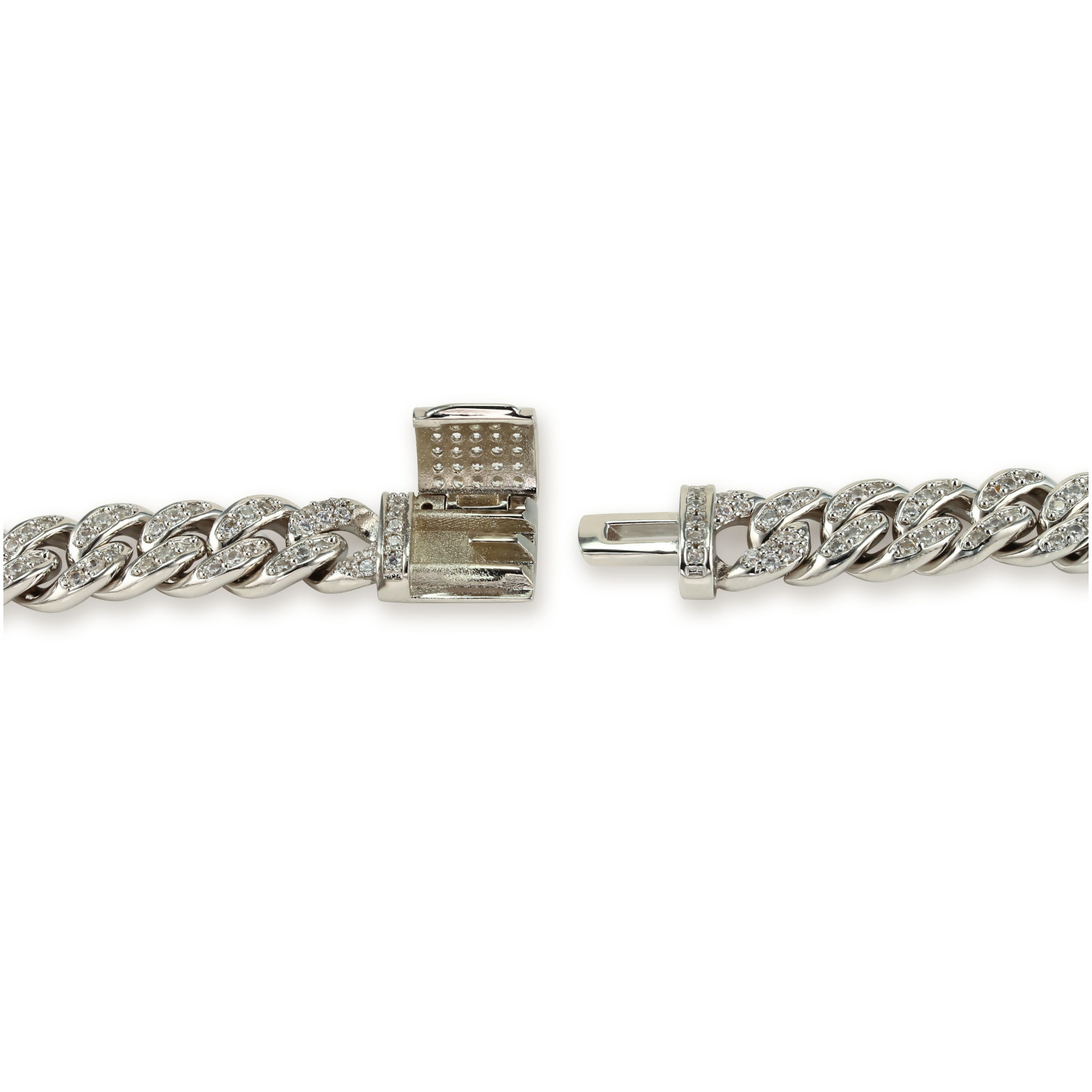 SELENA – Pave Cuban Link Bracelet