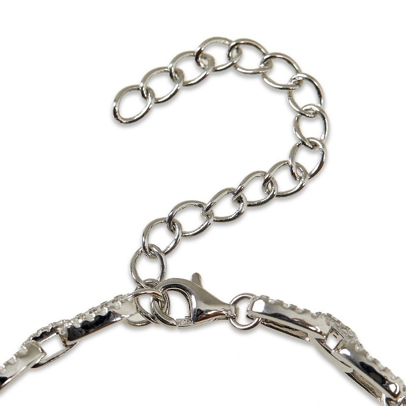 LOREN - Pave Square Radiant Cut Link Bracelet Blow Out Special