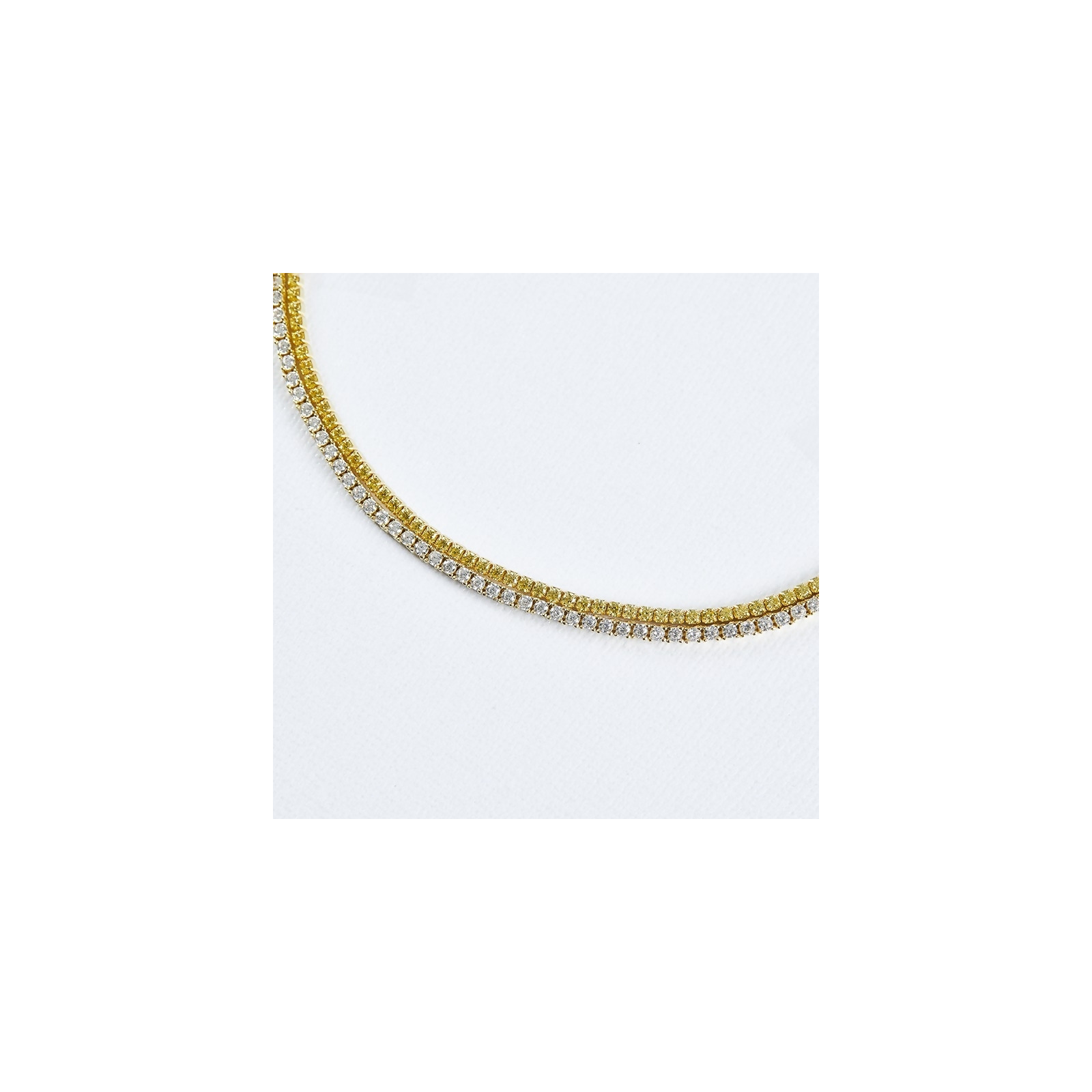 SIERRA - Round Cut Tennis Choker Blow Out Special