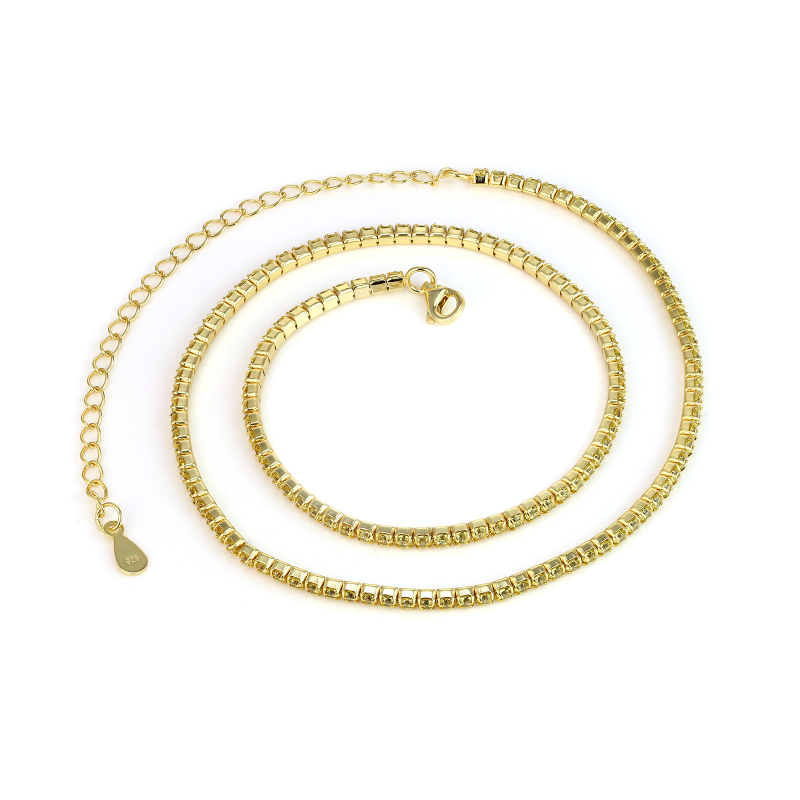 SIERRA - Round Cut Tennis Choker Blow Out Special