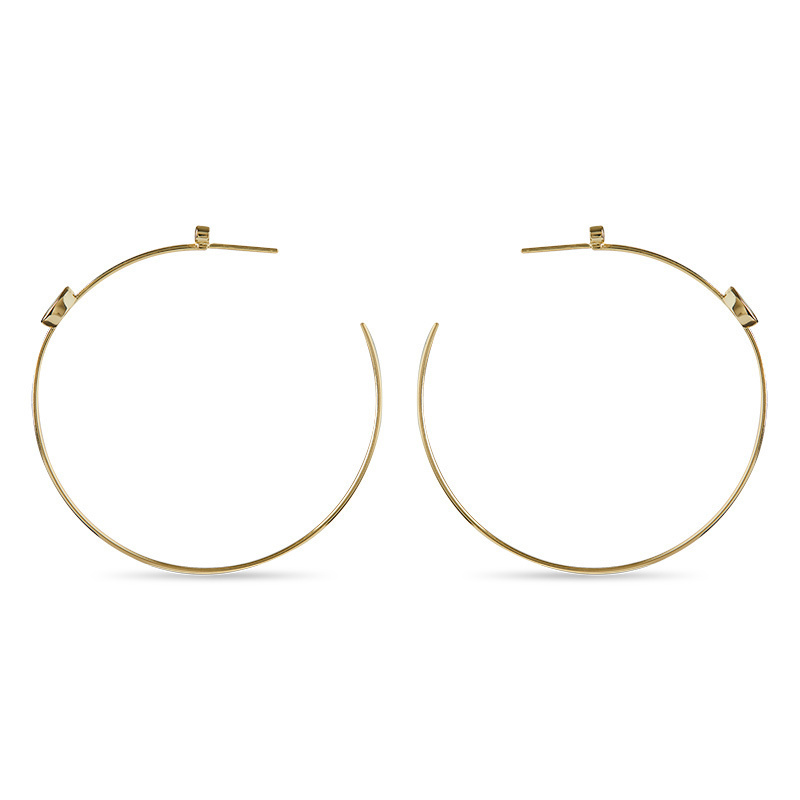 JEN - Slender Marquise Hoops Blow Out Special