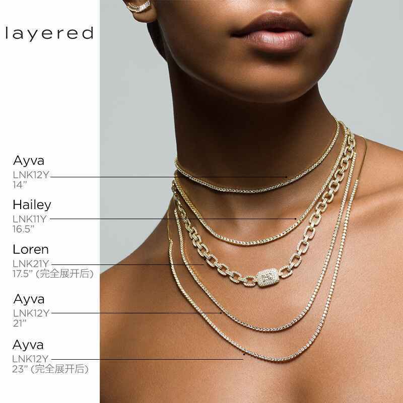 AYVA - Round Cut Tennis Choker