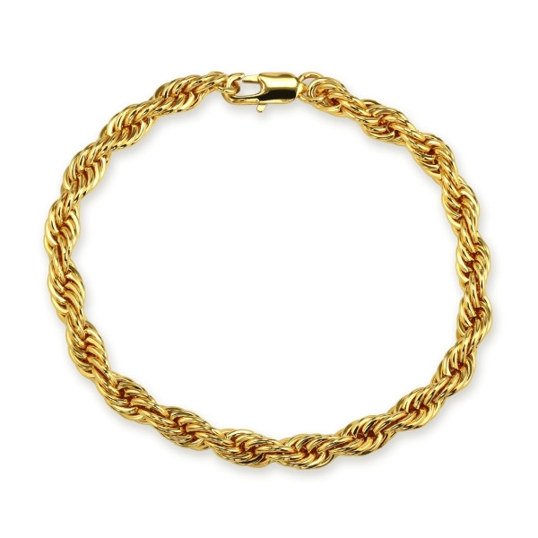 LEON – Bracelet torsadé prolongé 6 mm