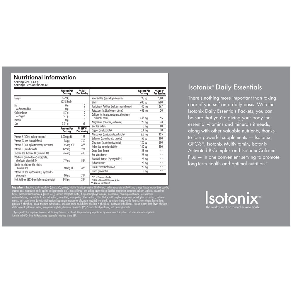 Isotonix® Daily Essentials Packets