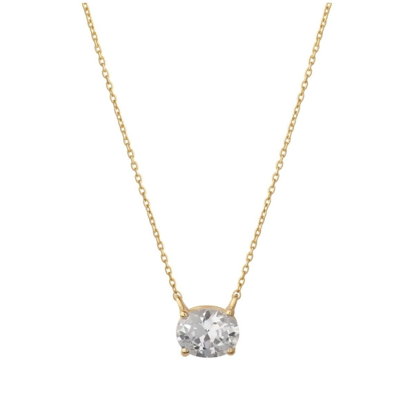 CORA – Oval Cut Solitaire Pendant SPECIAL